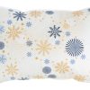 Poszewka świąteczna Carol04 granatowa 30 x 45 cm – welwetowa i trwała