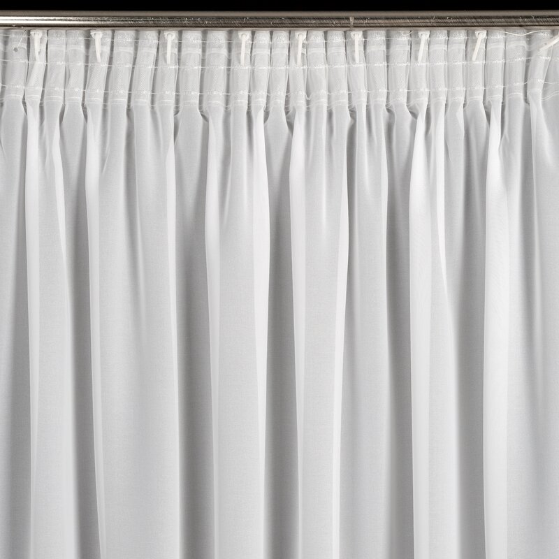 Firana gotowa Debra biała 300 X 270 cm – lekko filtruje światło