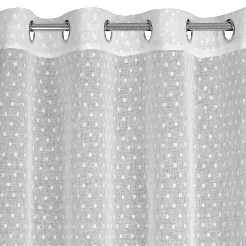 Zasłona gotowa Hania biała 140 x 250 cm – rozjaśnia wnętrze