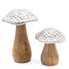 Figurka dekoracyjna DR/100184 srebrna 12x12x15 cm – wprowadza nutę natury