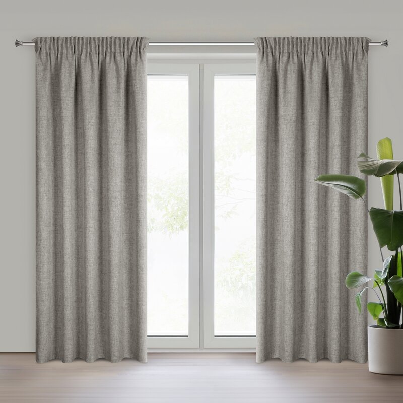 Zasłona gotowa JULA2 ciemnobeżowa 140 x 270 cm – wprowadza spokój