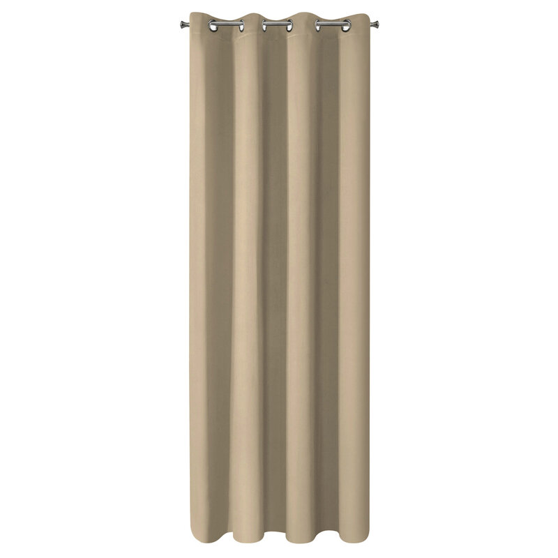 Zasłona gotowa Nerisa beżowa 140 x 250 cm – zaciemnia pomieszczenie