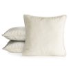 Poszewka velvet kremowa 45 x 45 cm – dodaje przytulności