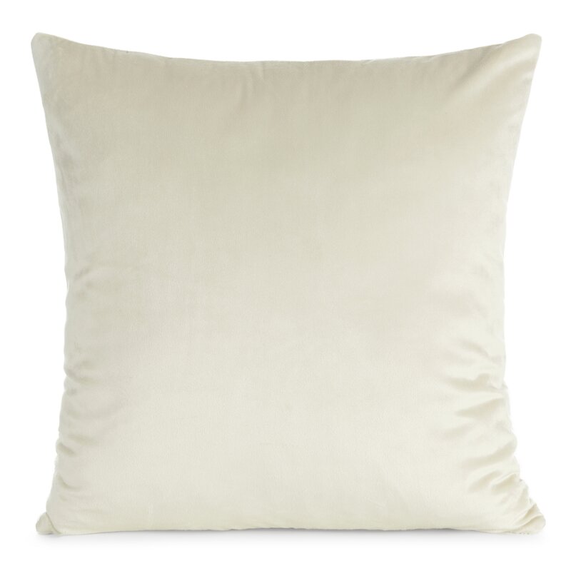 Poszewka Gaja kremowa 45 x 45 cm – miękka i welwetowa
