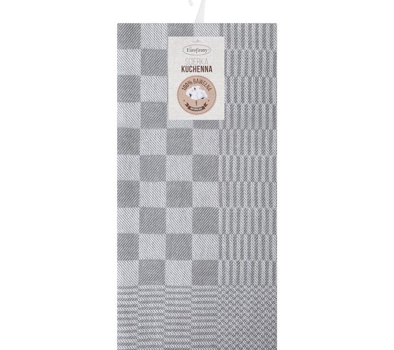 Ręcznik kuchenny Mauro srebrny 50 x 70 cm – stylowy dodatek do kuchni