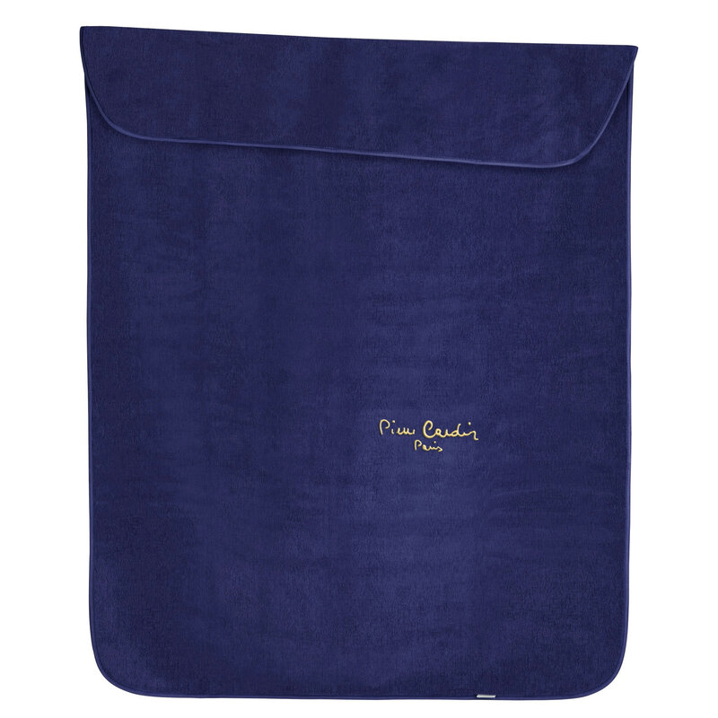 Koc Pierre Cardin granatowy 160 x 220 cm – idealny na kanapę