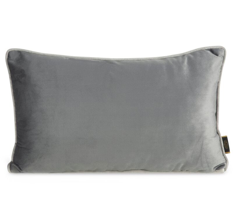 Poszewka welwet Melia 2 stalowa 30 x 50 cm – miękka w dotyku