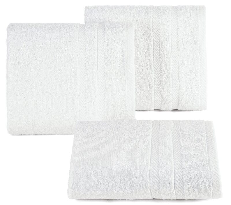 Ręcznik MILO biały 100 x 150 cm – miękki i puszysty