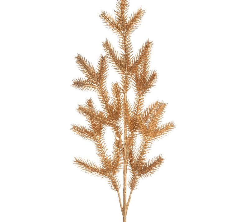Gałązka świąteczna dekoracyjna złota 15 x 50 cm – piękna ozdoba