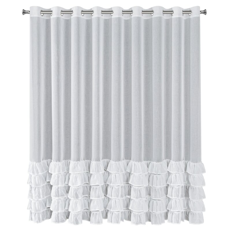 Firana gotowa DANI 1 biała 300 X 250 CM – rozjaśnia wnętrze