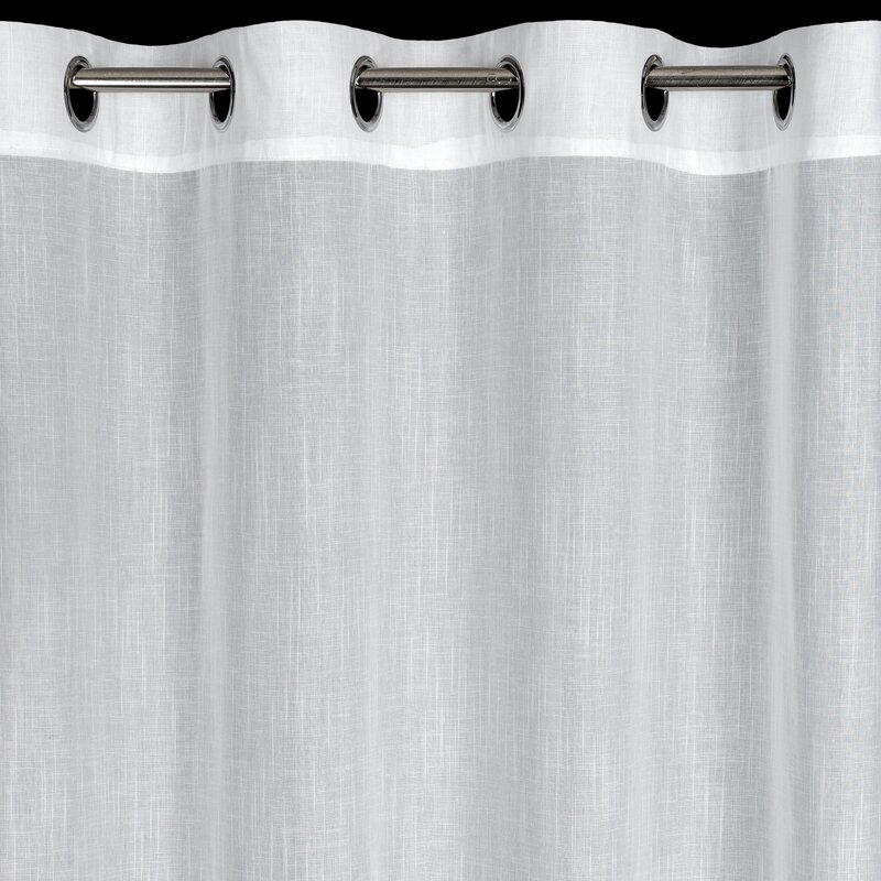 Firana gotowa deszczyk biała 140 x 250 cm – rozprasza światło