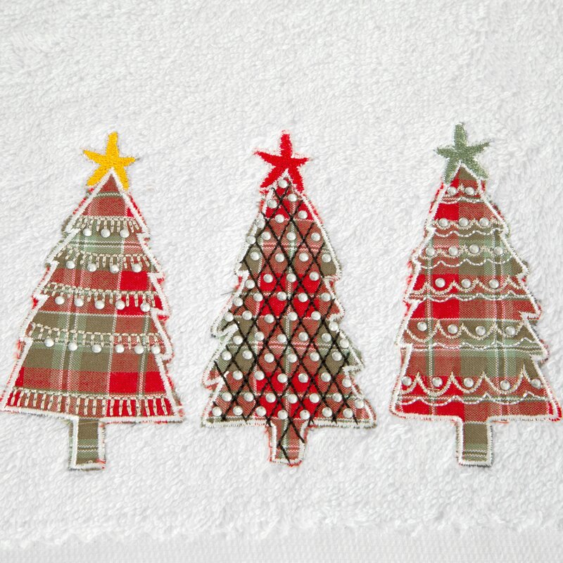 RĘCZNIK ŚWIATECZNY SANTA15 50 X 90 CM BIAŁY