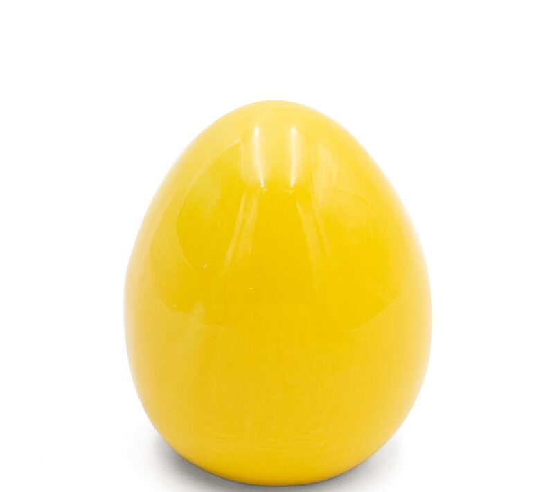 Figurka ceramiczna Wielkanocna żółta 9X9X10 – wiosenna dekoracja