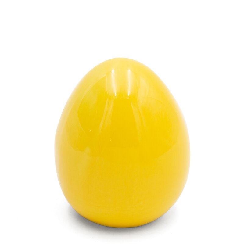Figurka ceramiczna Wielkanocna żółta 9X9X10 – wiosenna dekoracja