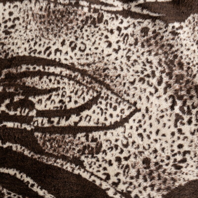 Koc akrylowy brązowy 220 x 240 cm – miękki i ciepły