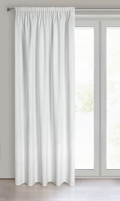 Zasłona gotowa D91 ROSA biała 140 X 270 cm – zapewnia prywatność
