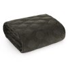 Narzuta Velvet stalowa 170 x 210 cm – dodaje szyku sypialni