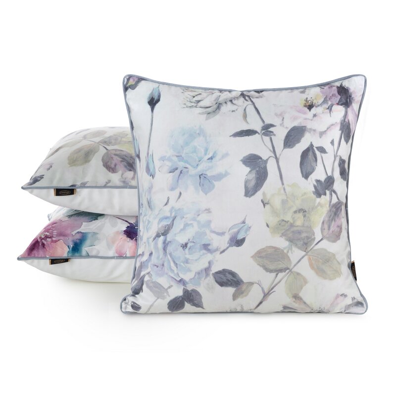 Poszewka velvet kremowa 45 x 45 cm – doda uroku wnętrzu