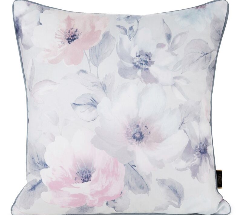 Poszewka velvet kremowa 45 x 45 cm – ozdobi twoją sofę