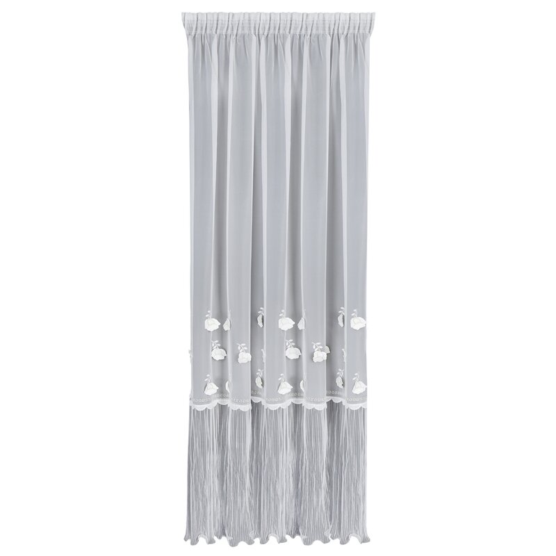 Zasłona gotowa Avril biała 140 x 270 cm – rozświetla wnętrze