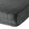 Prześcieradło flanelowe stalowe 100 X 200 X 30 CM – miękkie i ciepłe