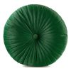 Poszewka velvet Ø 40 cm ciemnozielona – doda przytulności