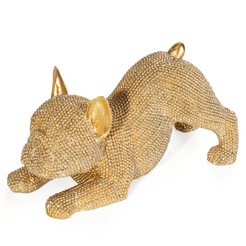 Figurka ceramiczna Eldo złota 19 x 8 x 9 cm – doda blasku wnętrzu