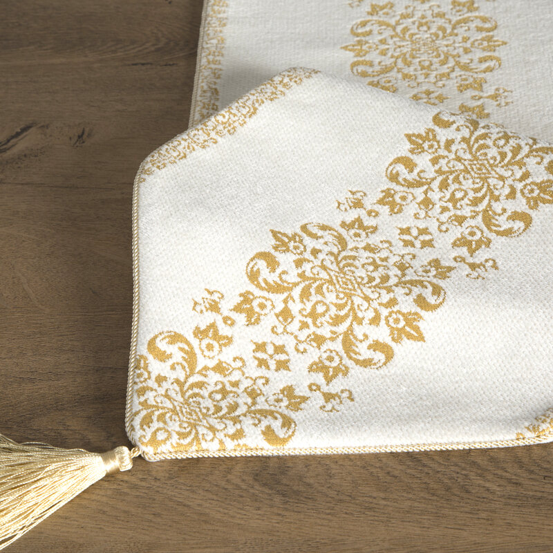 Obrus glamour biały 30 x 180 cm – doda blasku Twojemu stołowi
