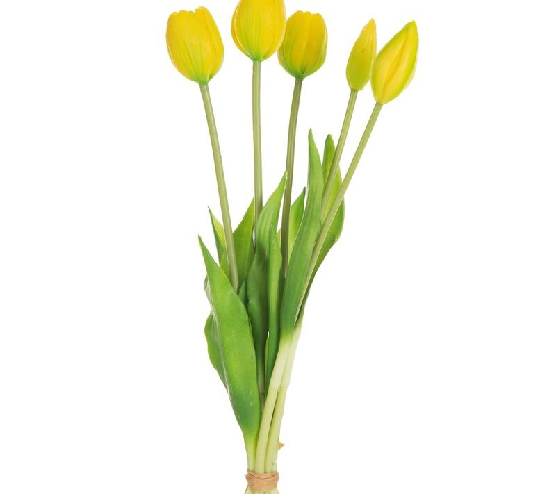 Kwiaty tulipany Natu 473 żółte 41 cm – rozświetlą wnętrze