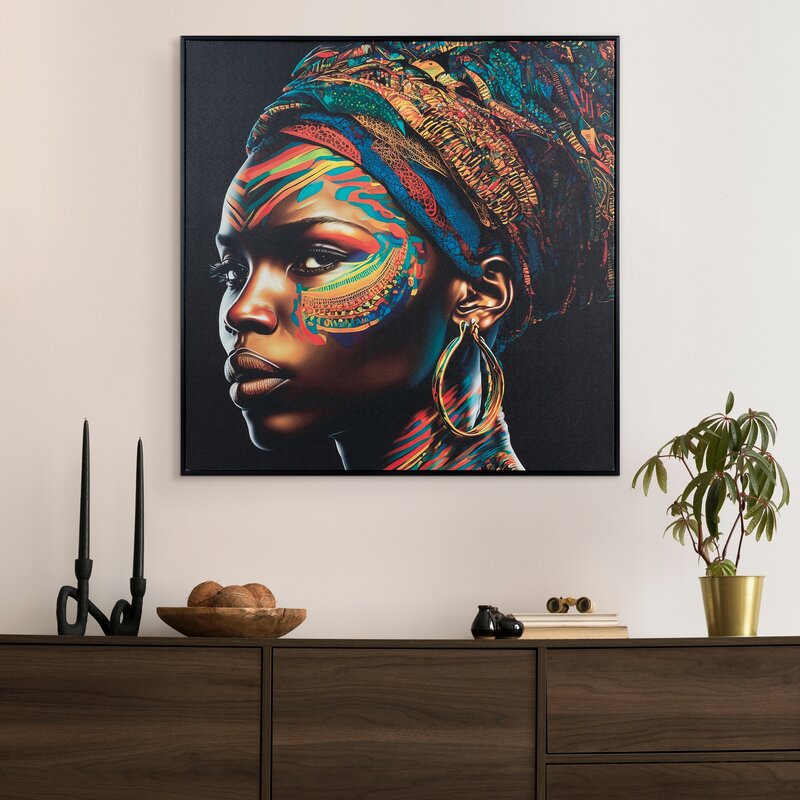 OBRAZ 668 60 X 60 CM CZARNY