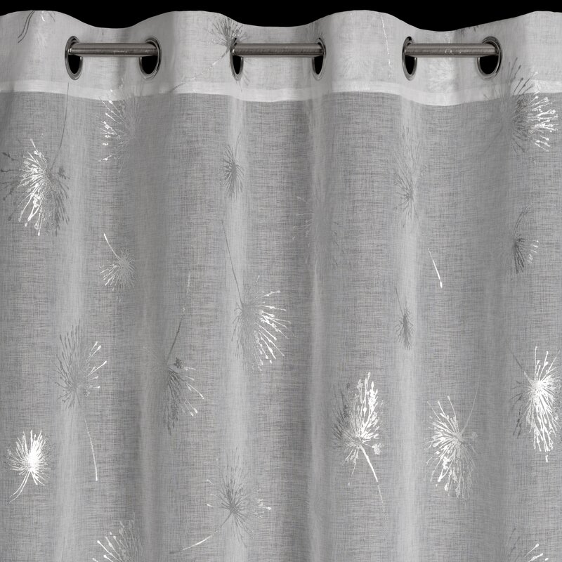 Firana gotowa biała 140 x 250 cm – gotowa do zawieszenia