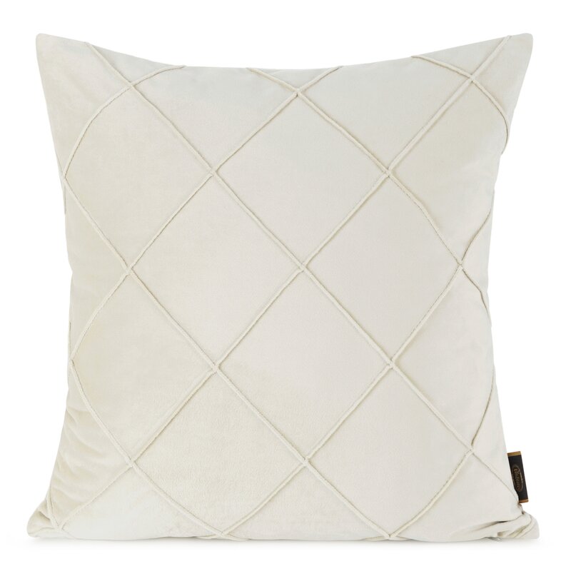 Poszewka Velvet Nala kremowa 45 x 45 cm – dodaje przytulności
