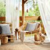 Poszewka tarasowa Garden3 srebrna 45 x 45 cm – wodoodporna i stylowa