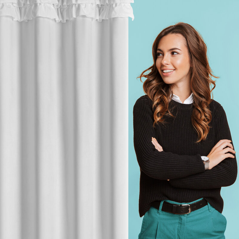 Zasłona gotowa Erin biała 140 X 250 cm – przytulna i stylowa
