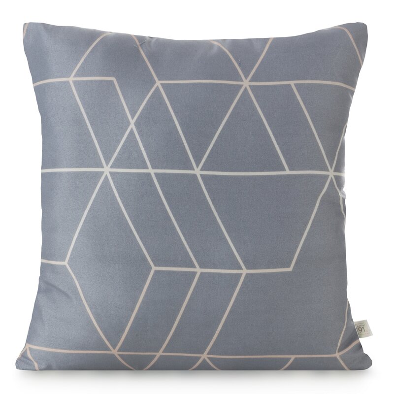 Poszewka Design91 stalowa 40 x 40 cm – doda szyku wnętrzu