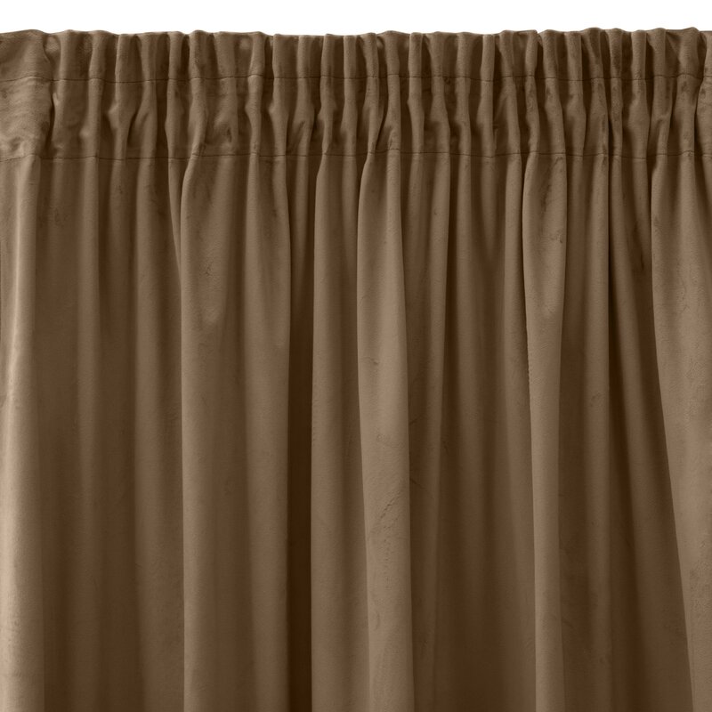 Zasłona gotowa Sibel brązowa 140 x 270 cm – wprowadza ciepło