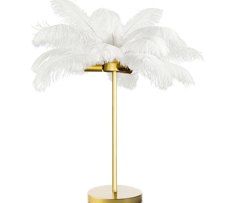 Lampa stołowa Feri biała 65 X 65 X 68 cm – rozproszone światło
