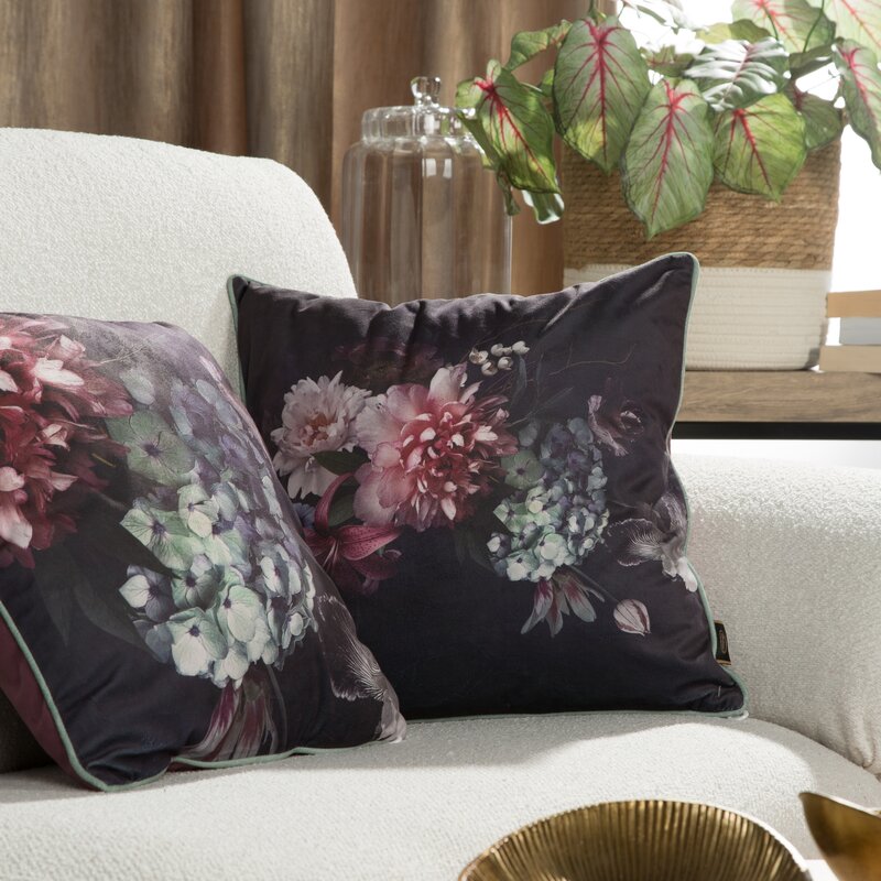 Poszewka welwetowa bordowa 45x45 cm – doda luksusu