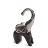 Figurka ceramiczna LEO srebrna 10 X 7 X 22 CM – do salonu i gabinetu