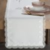 OBRUS RITA 40 X 140 CM BIAŁY