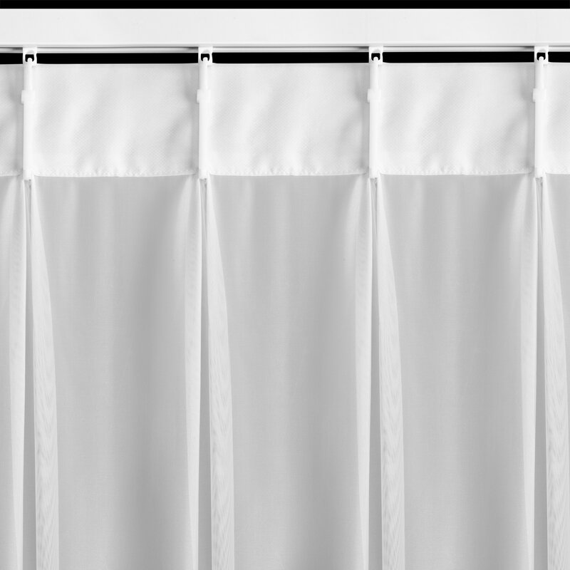 Firana gotowa Lucy biała 80 x 270 cm – miękko się układa