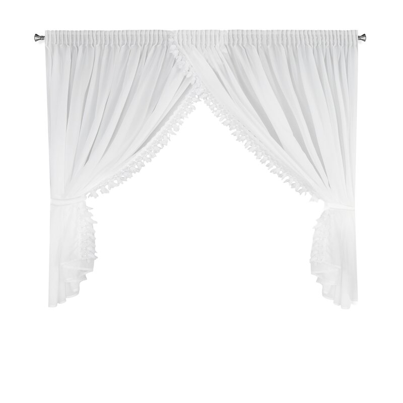Firana gotowa Loreta biała 400 x 160 cm – rozprasza światło