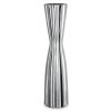 Wazon ceramiczny Leila srebrny 20 x 20 x 76 cm – na suszone kwiaty