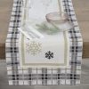 Obrus świąteczny kremowy 45x140 cm – odporny na plamy