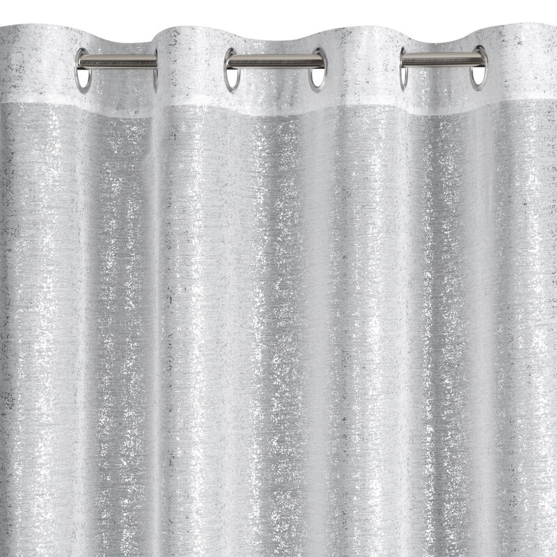 ZASŁONA GOTOWA D91 MILY 140 X 250 CM BIAŁY