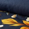 Pościel bawełniana Fiora granatowa 140 x 200 cm – przewiewna i miękka