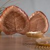 Patera szklana Emma miedziana 24 x 21 x 2 cm – idealna na drobiazgi
