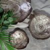 Misa szklana Pari brązowa 43 x 41 x 8 cm – imitacja drewna