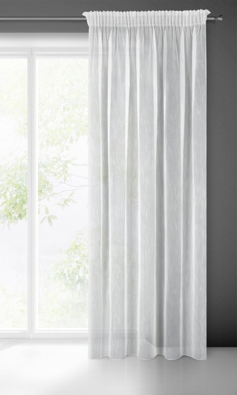 Firana gotowa Monic biała 140 x 270 cm – subtelnie rozprasza światło