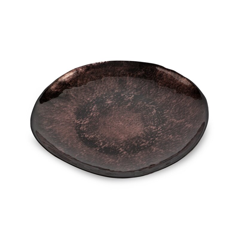 Patera szklana Pati brązowa fi 20 x 2 cm – stylowa dekoracja stołu